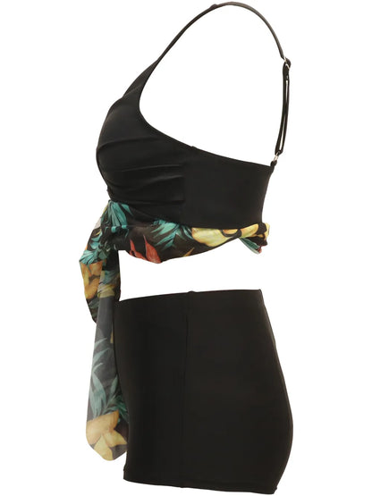 Printed Wide Strap Two-Piece Swim Set New Era Fashion LLc