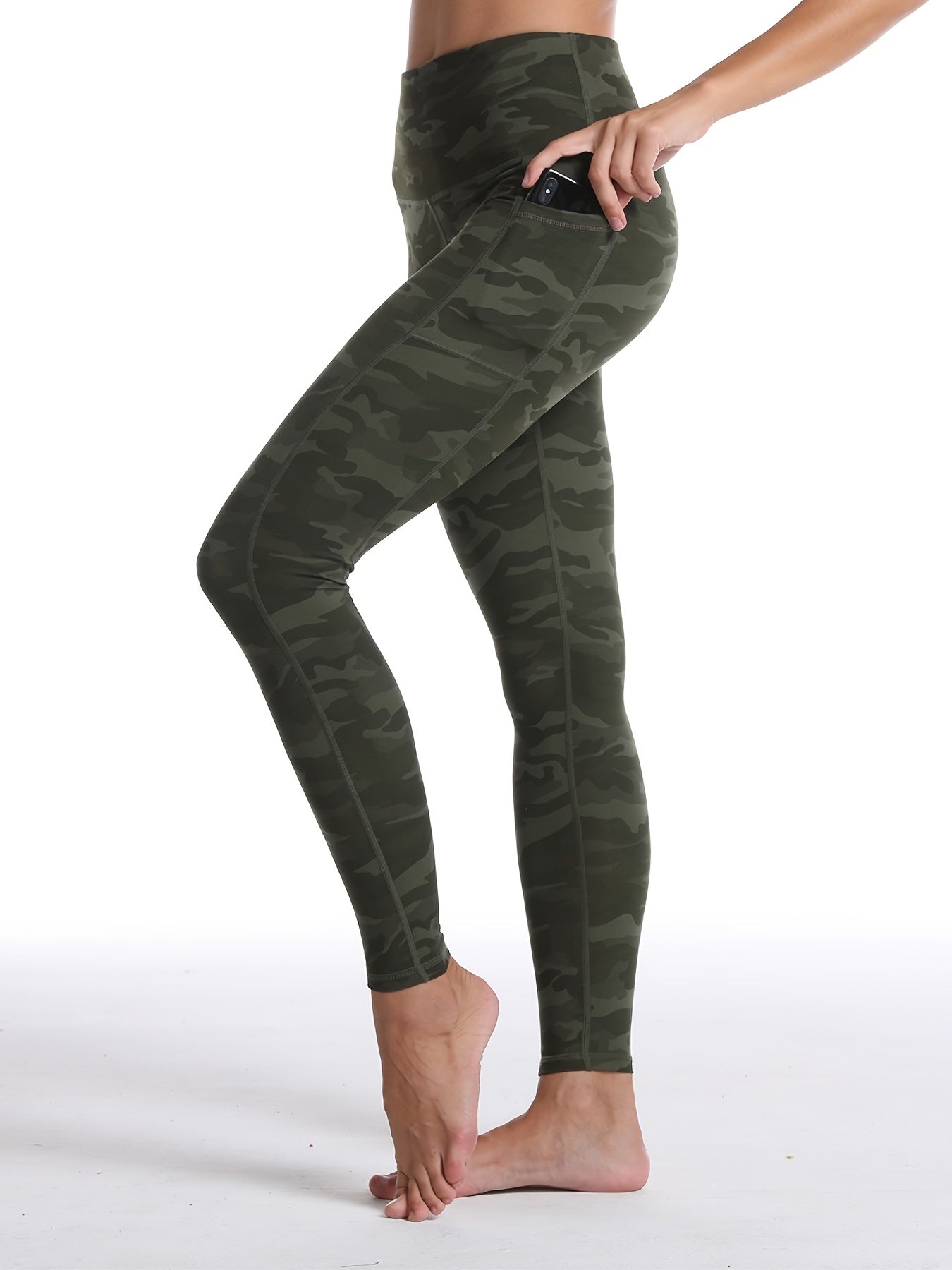 1pc, New Spring And Summer Breathable Sweat-Absorbing Leggings, Women'S Fitted Yoga Pants, Casual Trousers, Slim And Butt-Lifting, Form-Fitting And Sexy, Cropped Length, High-Waisted, Tailored, Lift The Butt, Peach-Shaped But NovaCart