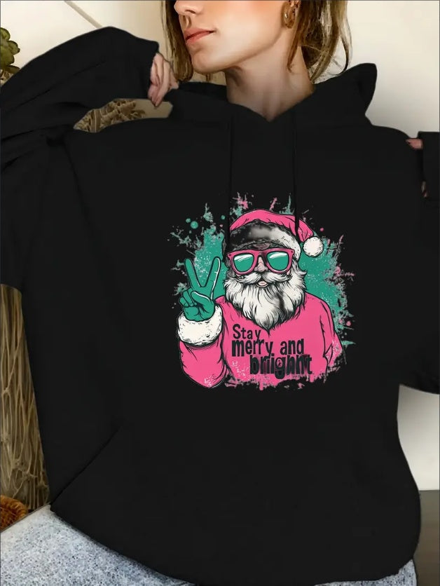 Women’s Christmas Santa Claus Hoodie FitiqueFit