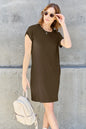 Basic Bae Full Size Round Neck Short Sleeve Dress with Pockets New Era Fashion LLc