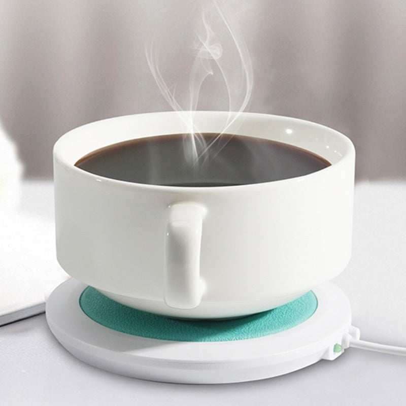 ☕ USB Cup Warmer Mat Pad – Portable Coffee & Tea Mug Heating Coaster SmartPursue™
