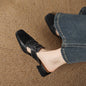 Retro Closed Toe Half Slippers | Women’s Low Heel Summer Sandals FitiqueFit