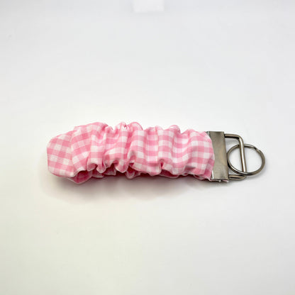 Pink Gingham Spring Scrunchie Wristlet Enchanted Scrunch