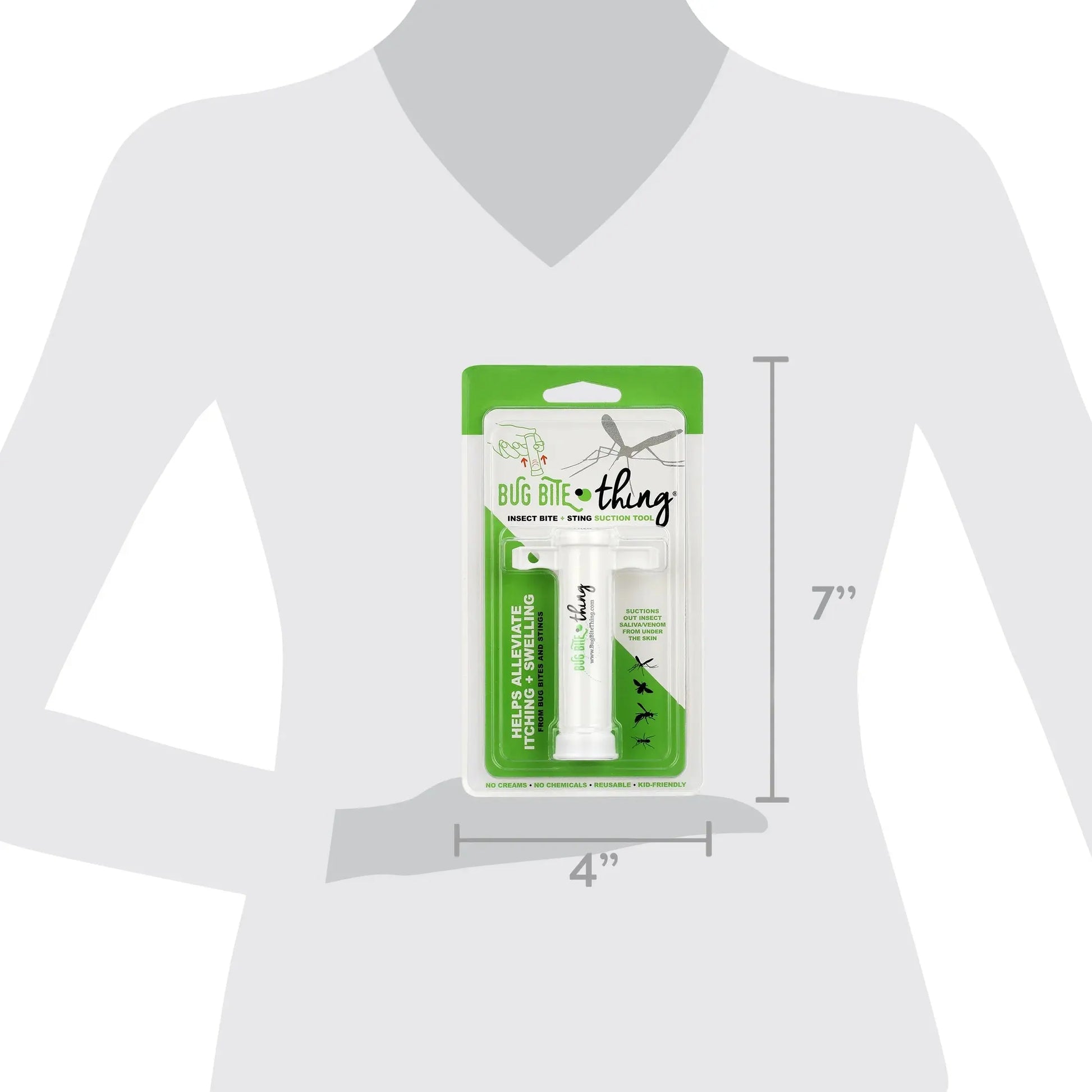 Natural Bug Bite Relief Tool - Chemical-Free Suction Solution for Instant Itch and Swell Relief