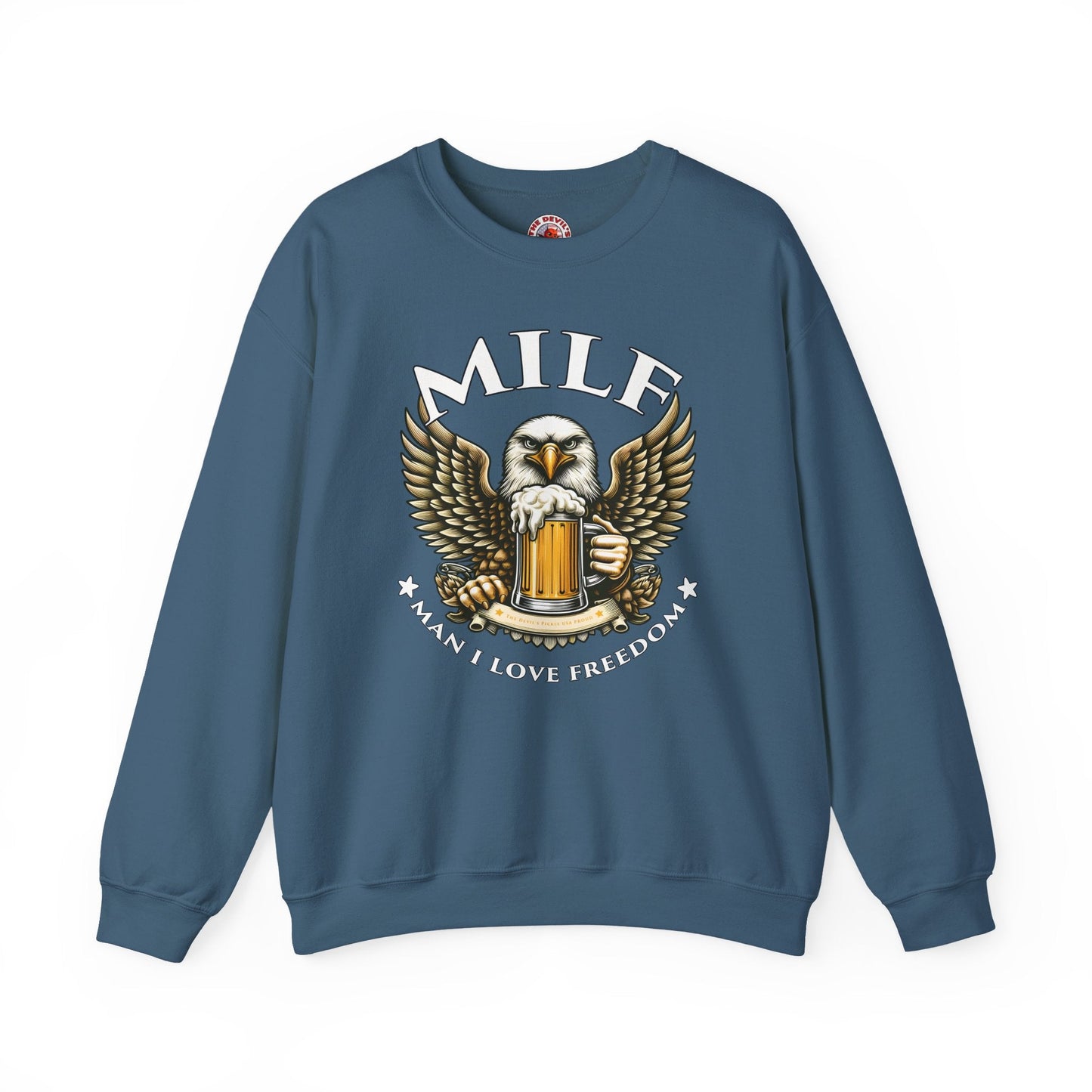 Man I Love Freedom Crewneck Sweatshirt The Devil's Pickle