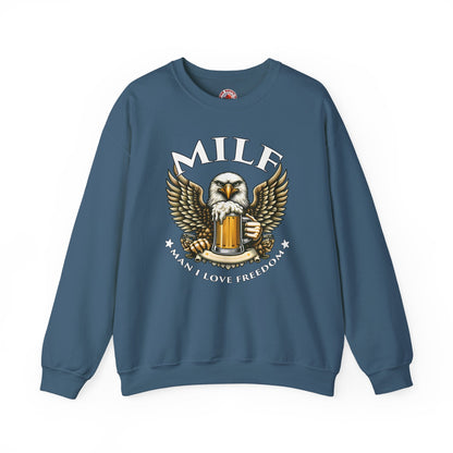 Man I Love Freedom Crewneck Sweatshirt The Devil's Pickle