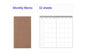 4.3x8.3 Midori Traveler's Notebook Refill 110mmx210mm Blank Dot Grid Paper Graph-paper Ruled 32 sheets