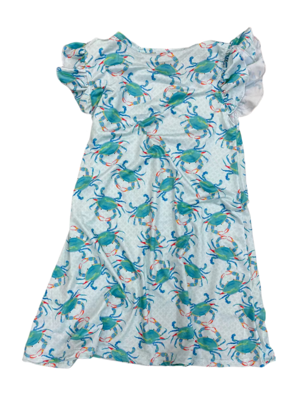 Aqua Crab Girls Dress Jolie & Jax Boutique
