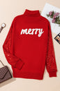 Christmas Merry Sequin Turtleneck Sweater Shop Style & More | Fresh Looks, Everyday Deals & Free Shipping