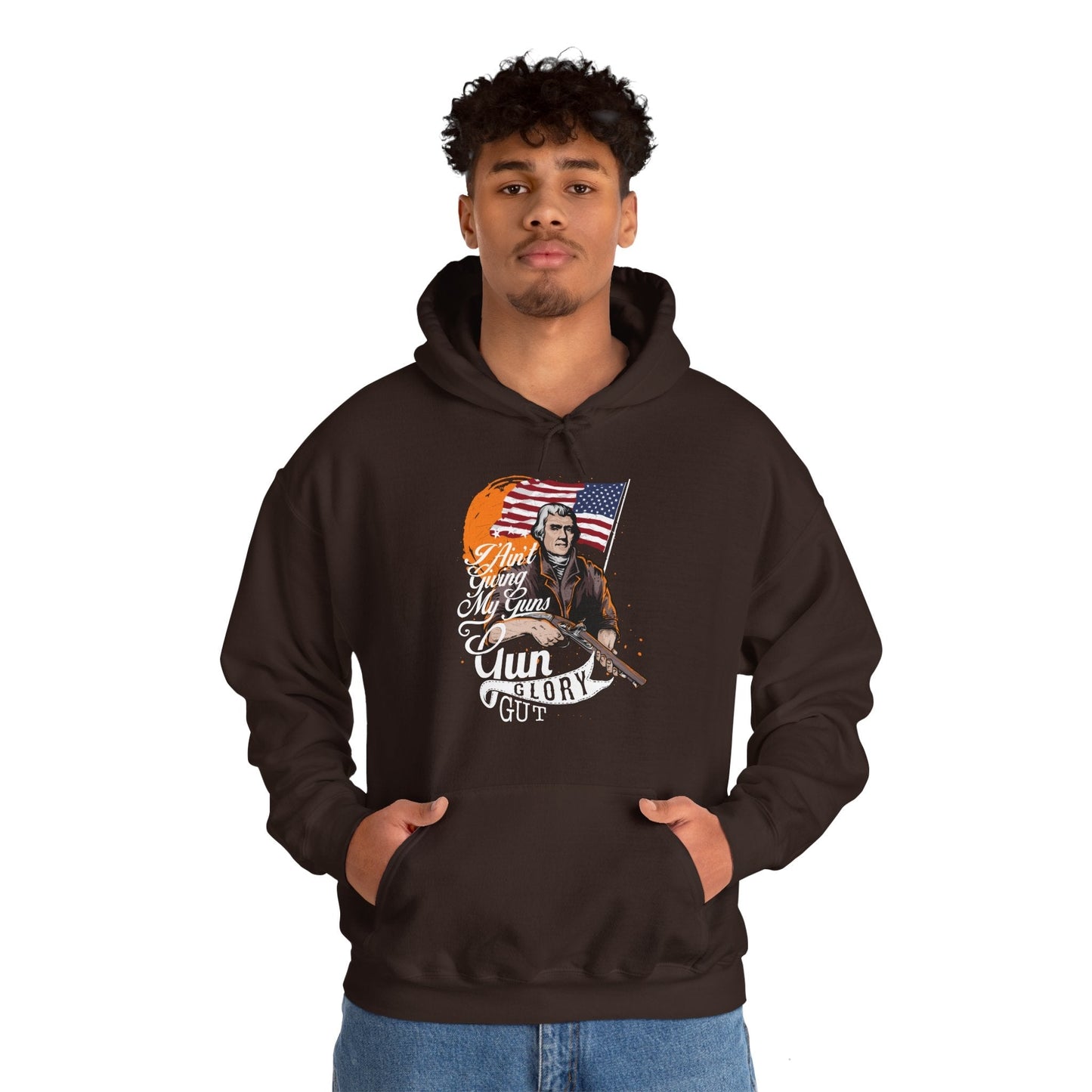 I Ain't Giving My Guns Hooded Sweatshirt The Devil's Pickle