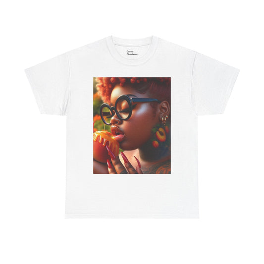 “Georgia Peach” Cotton Graphic Tee OyeraCharisma