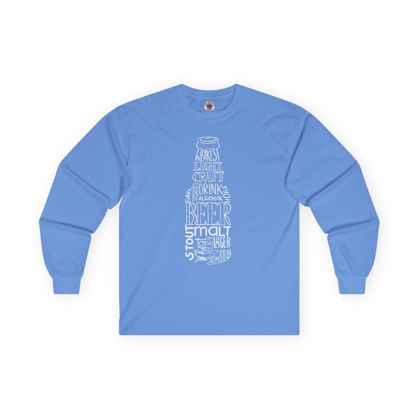 Beer Bottle of Words Long Sleeve Tee The Devil's Pickle