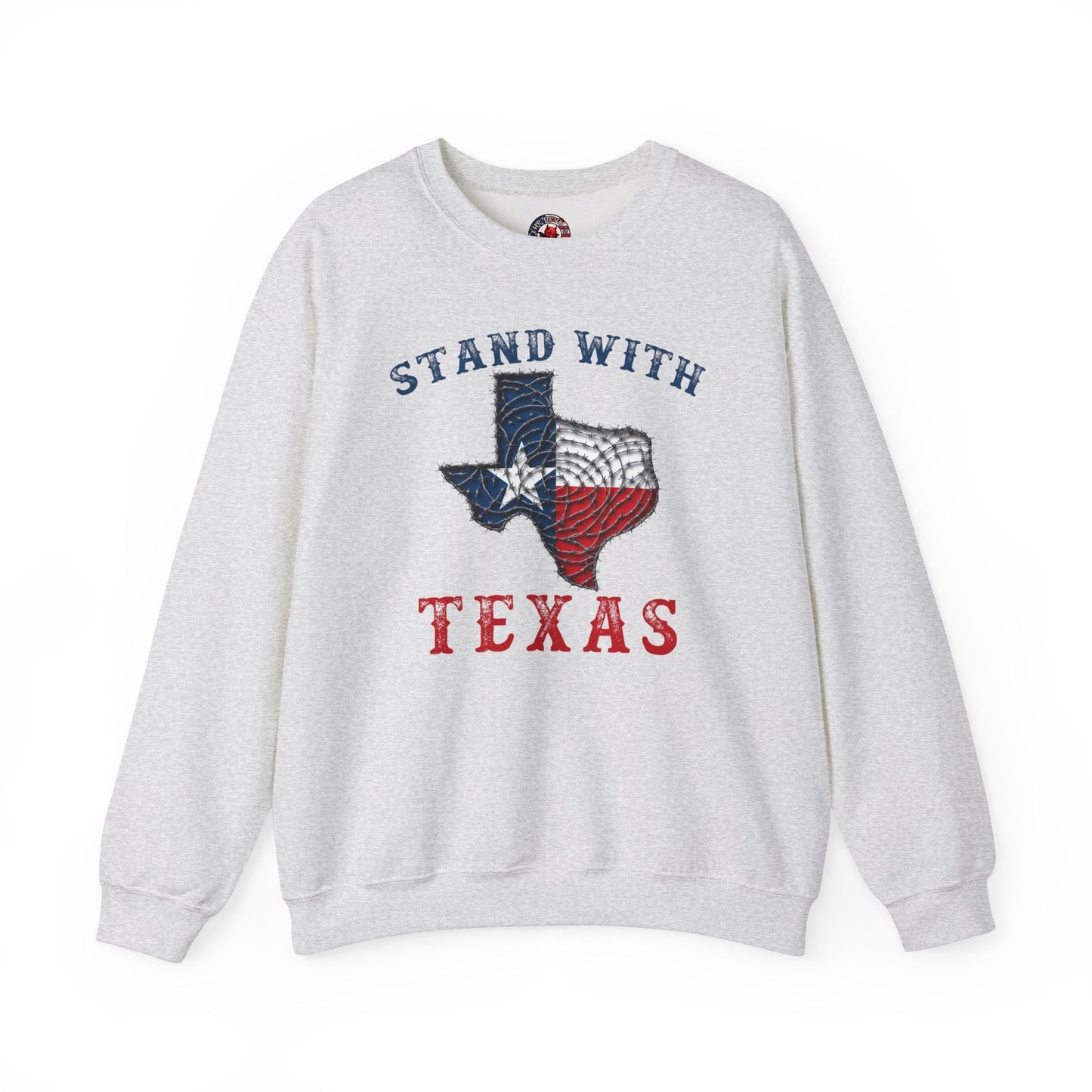 Stand With Texas Crewneck Sweatshirt The Devil's Pickle