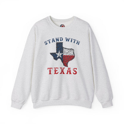 Stand With Texas Crewneck Sweatshirt The Devil's Pickle