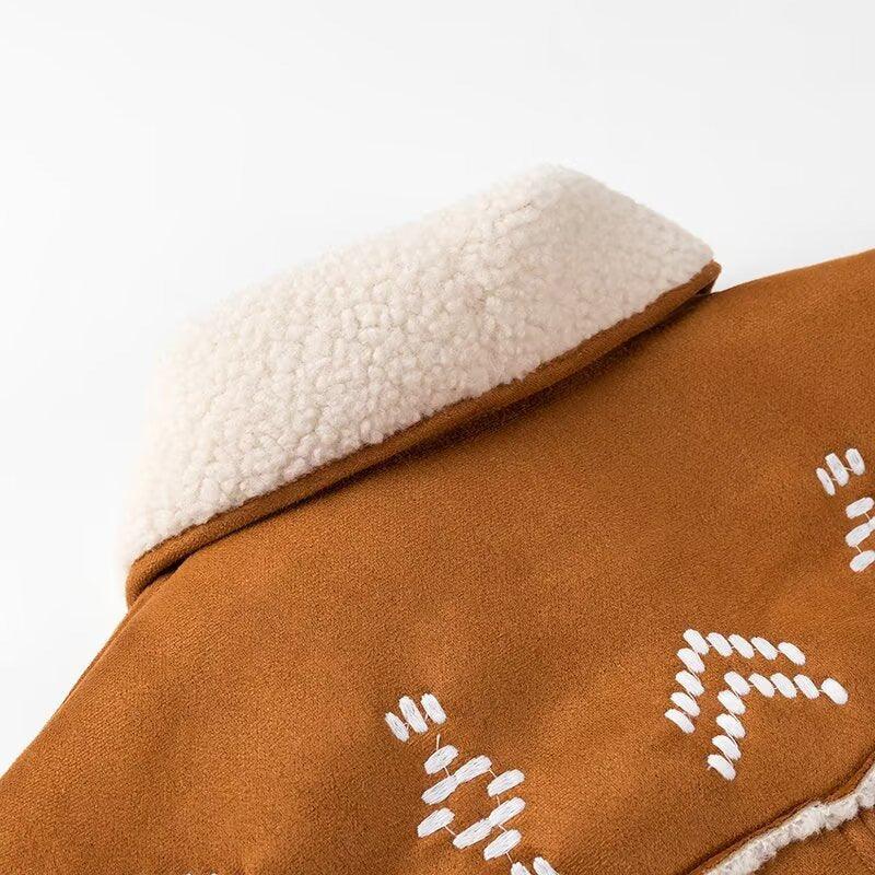 Tribal Rancher Lambs Hair Jacket - Warm, Cozy, & Stylish Cowgirl Outerwear Country in My Heart