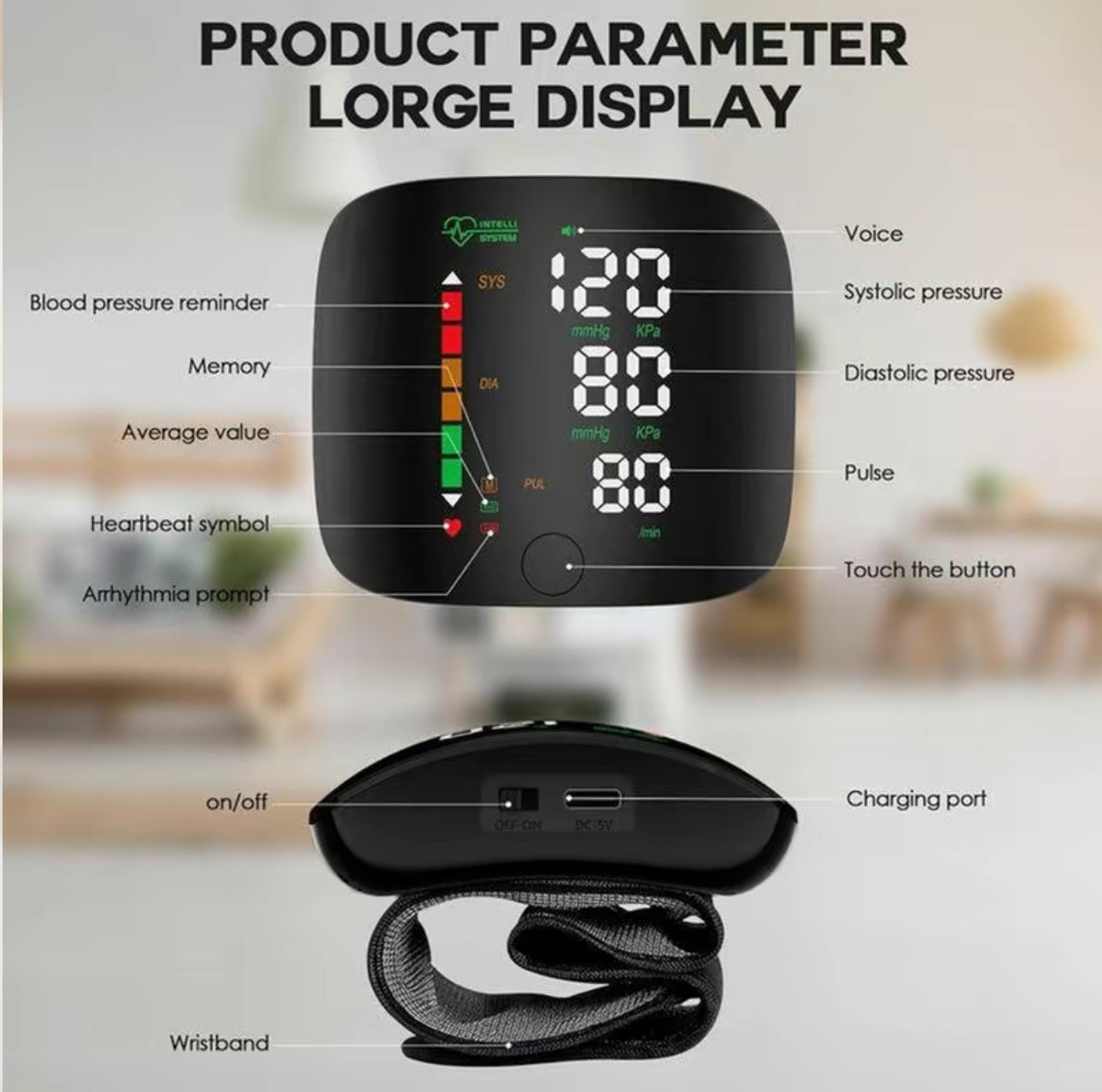 PulseTrack Wrist Monitor