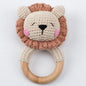 Carving Name Baby Soothing Bell Newborn Gift Bath Gift Knitted Cartoon Doll