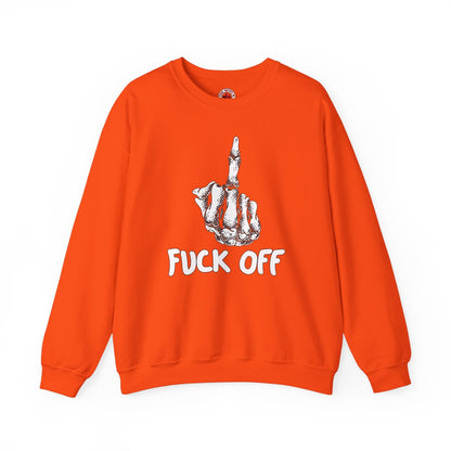 Fuck Off Finger Crewneck Sweatshirt The Devil's Pickle