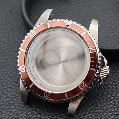 39.5MM Men'S Vintage Case Sapphire Glass FIT NH35 NH36 Movement for Retro Watch Case Watch Strap Watch Accessories