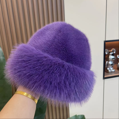 Cozy Winter Style Warm Faux Fur Princess Hat