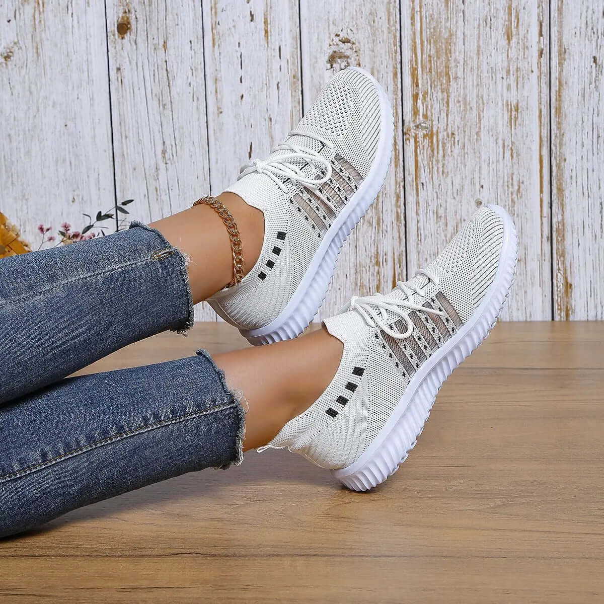 Breathable Lace-up Sneakers for Running & Casual Walking SnagBag