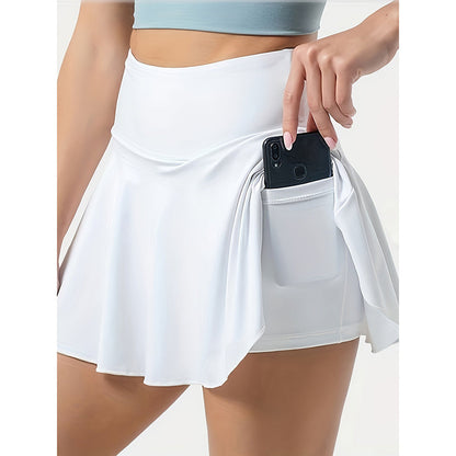 Women Tennis Skirt Golf Skorts Athletic High Waisted With Pockets FitiqueFit