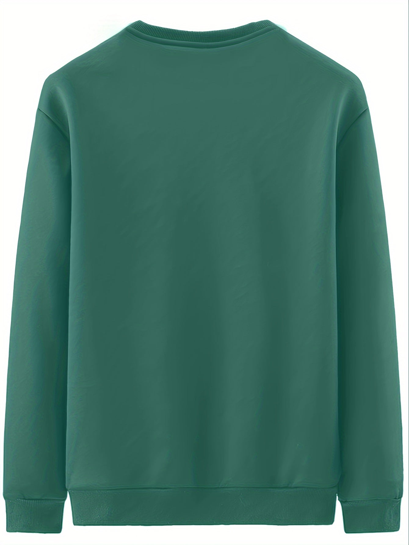 New Men's Casual Fashionable Solid Color Crew Neck Sweatshirts For Autumn And Winter NovaCart