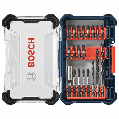 BOSCH DDMSD20 20 pc. Driven Impact Screwdriving and Drilling Custom Case Set VM Hardware