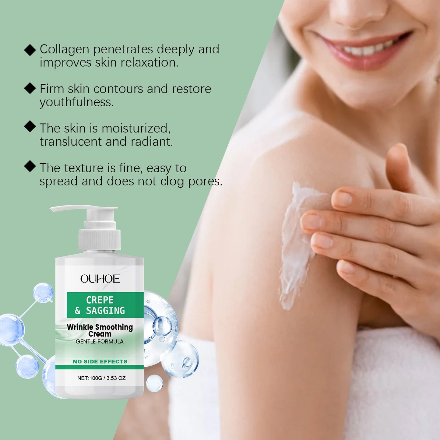 Skin Firming Cream Hydrating, Smoothing Fine Lines Nourishing, Firming, Moisturizing, Caring And Massaging Body Cream