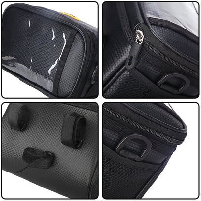 Folding Bicycle Handle Bag Large Capacity Waterproof Mountain Bike Front Bag Shoulder Bag Electric Vehicle Battery Bag