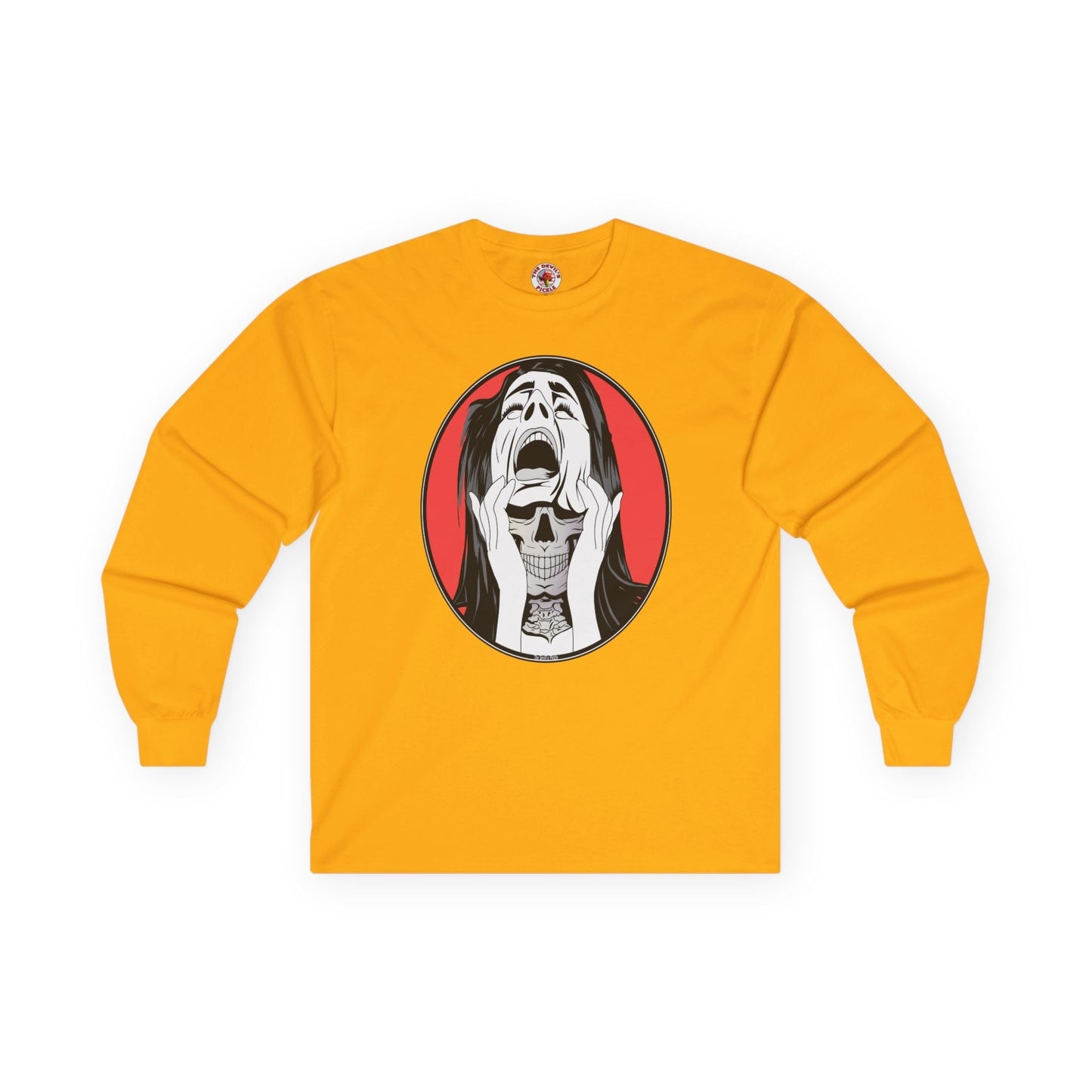 Skull Woman Long Sleeve Tee The Devil's Pickle