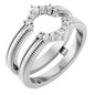Platinum 1/6 CTW Lab-Grown Diamond Ring Guard Ethereal Legacy Boutiques