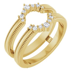 14K Yellow 1/6 CTW Lab-Grown Diamond Ring Guard Ethereal Legacy Boutiques