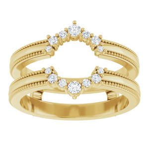 14K Yellow 1/6 CTW Lab-Grown Diamond Ring Guard Ethereal Legacy Boutiques