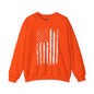 American Grunge Flag Crewneck Sweatshirt The Devil's Pickle