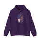 Distressed American Flag Hooded Sweatshirt The Devil's Pickle