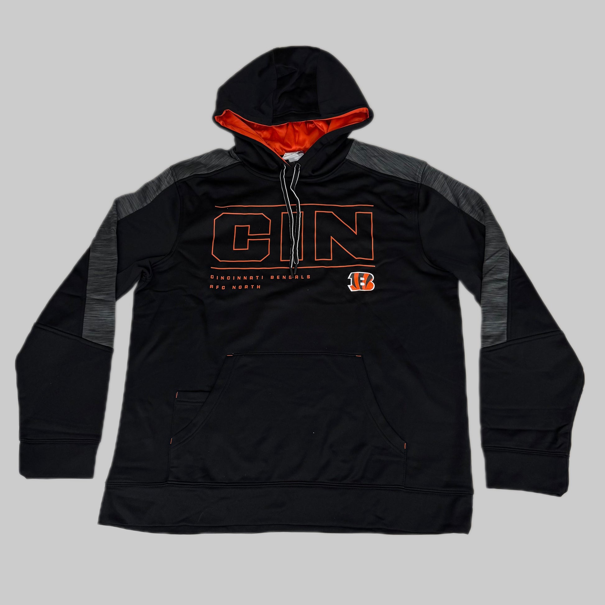 NFL Cincinnati Bengals Hoodie AFC North Sweatshirt Pullover SZ L Black 1802967 PayWut
