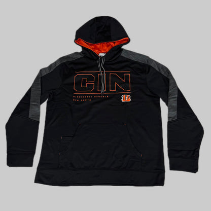 NFL Cincinnati Bengals Hoodie AFC North Sweatshirt Pullover SZ L Black 1802967 PayWut