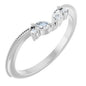 14K White 1/8 CTW Lab-Grown Diamond Contour Band Ethereal Legacy Boutiques