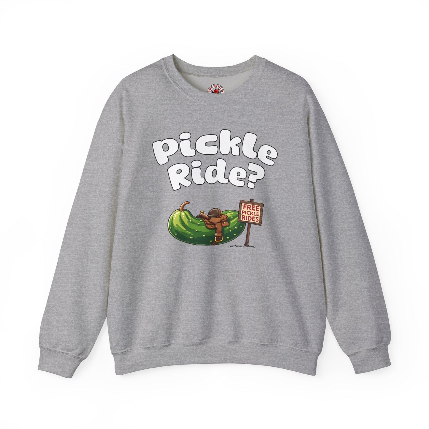 Pickle Ride Crewneck Sweatshirt The Devil's Pickle