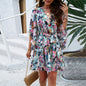 Floral Print Short Sleeves Dress FitiqueFit