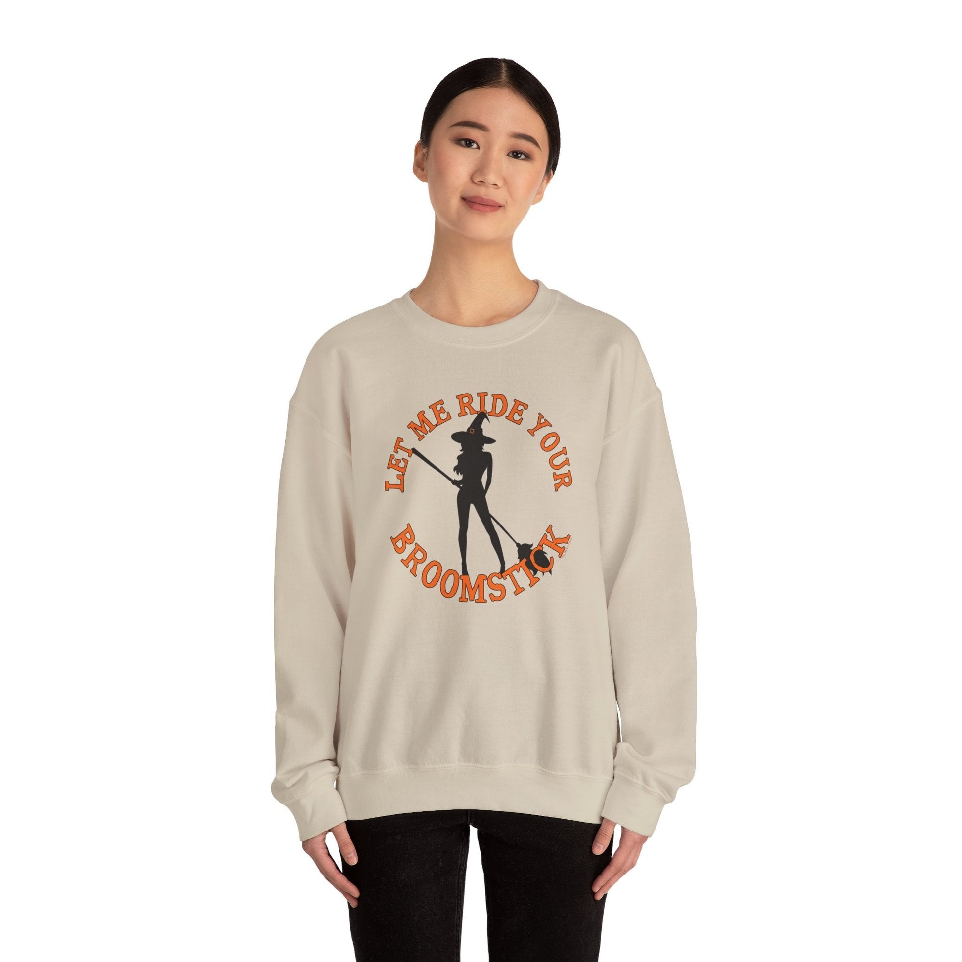 Let Me Ride Your Broomstick Crewneck Sweatshirt The Devil's Pickle
