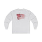 Red American Flag Long Sleeve Tee The Devil's Pickle