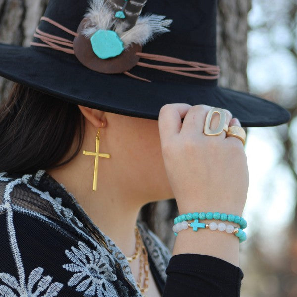 Bracelet Bar-Blue Turquoise Stackable Bracelet Shop Style & More | Fresh Looks, Everyday Deals & Free Shipping