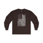 American Grunge Flag Long Sleeve Tee The Devil's Pickle