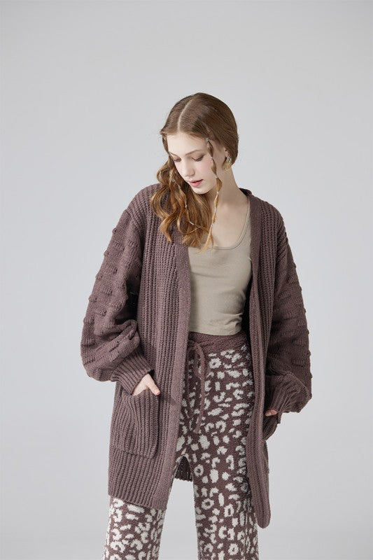 Oversized Pompom Sleeve Cardigan Shop Style & More | Fresh Looks, Everyday Deals & Free Shipping