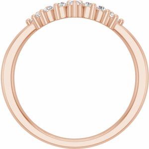 14K Rose 1/3 CTW Natural Diamond Matching Band Ethereal Legacy Boutiques