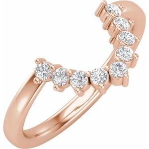 14K Rose 1/3 CTW Natural Diamond Matching Band Ethereal Legacy Boutiques
