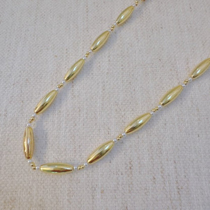 Golden Tube Bead Necklace Shop Style & More | Fresh Looks, Everyday Deals & Free Shipping
