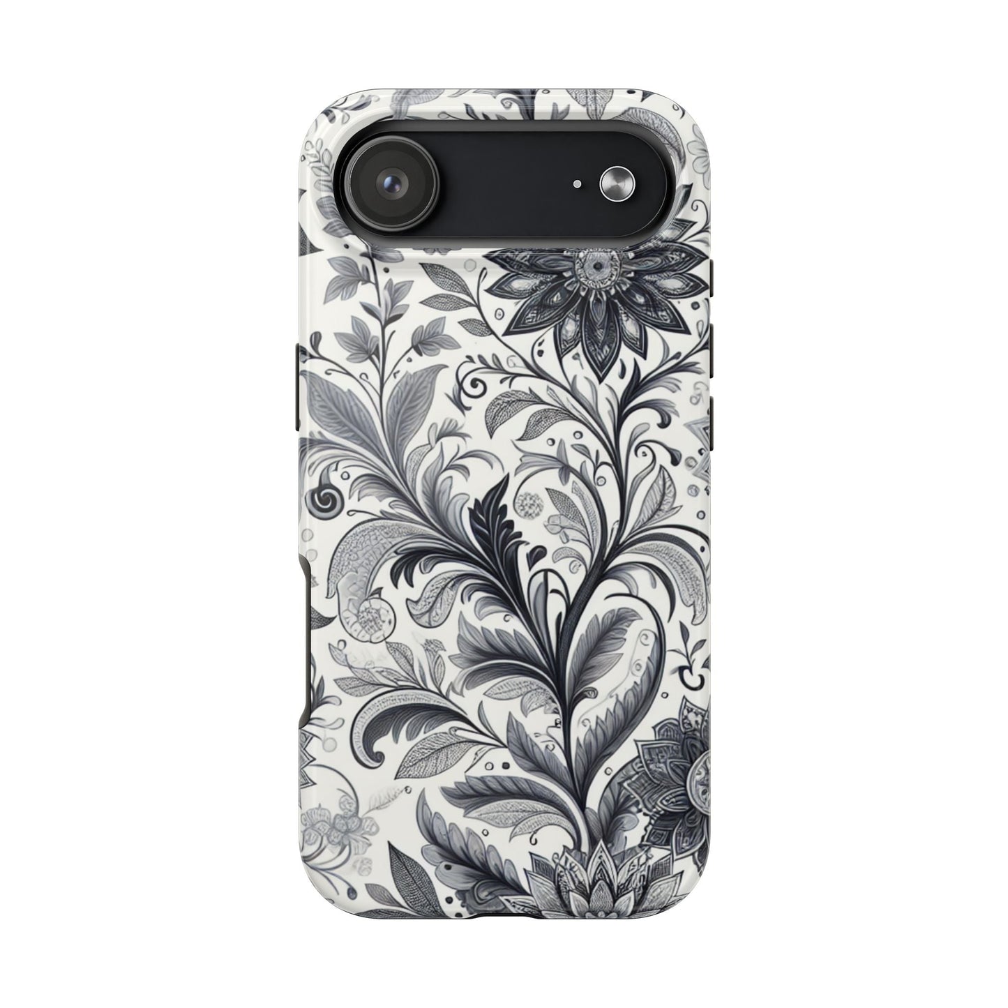Floral Tough Phone Cases, Durable Phone Cover, Stylish Floral Design, Gift for Her, Trendy Tech Accessories, Birthday Present Grayceful LLC